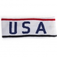 Stirnband USA Weiß