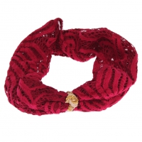 Edles Spitzenstoff Haarband in der Farbe Pink / Rot