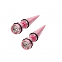 3D Ohrstecker Ohrringe in der Farbe Rosa