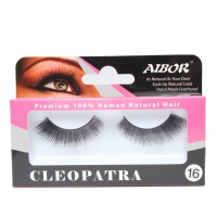 1 Paar Aibor Echthaar Wimpern Falsche Eyelashes Wimpernverlängerung Modell 16