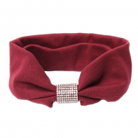 Haarband mit Strass Bordeaux
