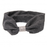 Haarband mit Strass Grau