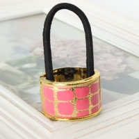 Haarring mit Schlangen Muster Pink