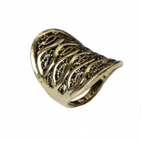 Edelstahl Ring Gr. 59 = 18,8 mm Bronze