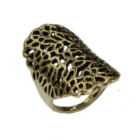 Edelstahl Ring Gr. 56 = 17,8 mm Bronze