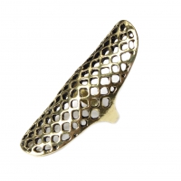 Edelstahl Ring Gr. 59 = 18,8 mm Bronze