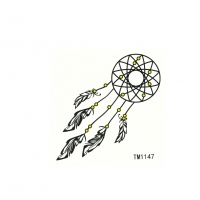 Temporäres Tattoo Traumfänger Klebetattoo Körperkunst dream catcher