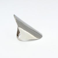 Edelstahl Ring Schlichtes Elegantes Design Gr. 56 = 17,8 mm Silber