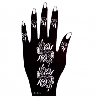 Henna Tattoo Schablone für die Linke Hand