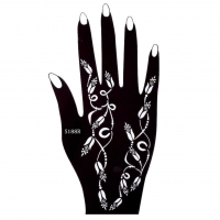 Henna Tattoo Schablone für die Rechte Hand