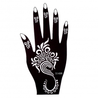 Henna Tattoo Schablone für die Rechte Hand