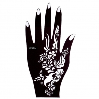 Henna Tattoo Schablone für die Linke Hand