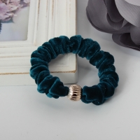 Samt Haargummis Zopf-Halter Scrunchie Velour Türkis